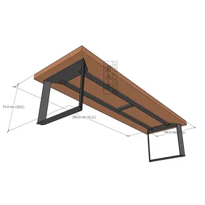 맞춤형 강한 지지력 금속 조립 테이블 다리