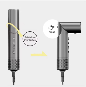 Peine de Aire Caliente Plegable 7 en 1 de Plástico, Estilizador de Cabello, Máquina Rizadora de Alta Velocidad 110000rpm, Difusor, Secador de Cabello de Alta Velocidad 1200W - Product Image 4