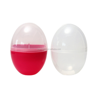 Œuf de Pâques en plastique imprimé en typographie, 10 cm, coloré, classique, décoratif, pour enfants