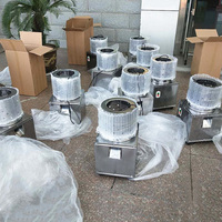 Cueilleur de poulet en acier inoxydable de 35cm de diamètre Machine à plumer les pigeons Machine à plumer les cailles