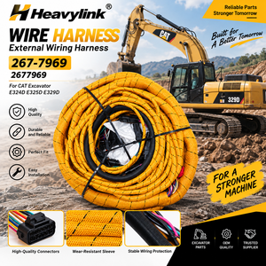Faisceau de câbles Heavylink 267-7969 pour excavatrice CAT E324D E325D E329D, faisceau de câblage externe - Product Image 1