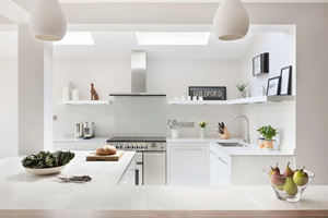 Mobile da Cucina Bianco Resistente all'Umidità Vermont Collezione 2026 con Bordo Impermeabile per Zone Umide - Product Image 3