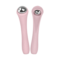 Rouleau de massage facial froid en acier inoxydable à marque privée pour les yeux, globes cryogéniques pour le soin des yeux et des cernes