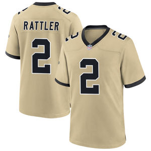 2025 erkek New Orleans Gameday altınları alternatif Jersey özel amerikan futbol topu dikişli işlemeli gençlik artı boyutu kısa - Product Image 2