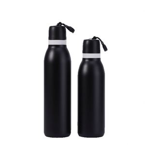 New Small Mouth <b>Macaron</b> Color 304 Stainless Steel Vacuum Thermos Outdoor Portable Sports Kettle Large Capacity Carrying Strap - Product Image 5