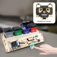Kit robot de tri des déchets: Kit de classification des déchets Hiwonder AI Vision avec diffusion audio alimenté par micro:bit