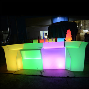 Hiện đại <span class=keywords><strong>LED</strong></span> chiếu sáng nhựa quầy <span class=keywords><strong>bar</strong></span> Bảng di động cho trong nhà ngoài trời Sử dụng cho nhà quán <span class=keywords><strong>bar</strong></span> khách sạn nhà hàng bên - Product Image 1