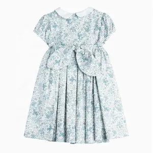 2024 mùa thu bán buôn trẻ sơ sinh bé Gái DệT Kim Dresses Toddler trẻ em dệt kim quần áo giản dị trang phục 828yk