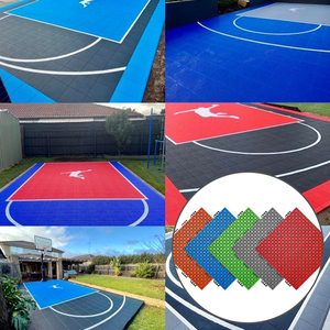 Baldosas de suelo de <span class=keywords><strong>cancha</strong></span> de <span class=keywords><strong>baloncesto</strong></span> entrelazadas modulares de plástico PP para exteriores portátiles, <span class=keywords><strong>cancha</strong></span> de <span class=keywords><strong>baloncesto</strong></span> - Product Image 5