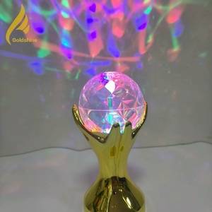 Sfera magica della coppa <span class=keywords><strong>del</strong></span> <span class=keywords><strong>mondo</strong></span> di <span class=keywords><strong>calcio</strong></span> luce rotante di cristallo KTV Bar Laser sette colori luce notturna RGB perline di luce ad alta luminosità - Product Image 1