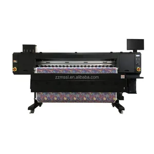 Industriële Inkjetprinter Sublimatie Printerdrukmachine 6 Koppen Gebruiken I3200a1 Printkop En Multicolor Sublimatie-Inkt