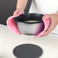 Tapis en nid d'abeille en silicone résistant à la chaleur, antidérapants, pour comptoir de cuisine, table, lave-vaisselle