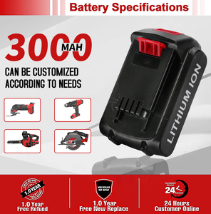 ROB-P108 <span class=keywords><strong>18V</strong></span> Power Tool Batteries de remplacement au lithium-ion pour <span class=keywords><strong>Ryobi</strong></span> - Product Image 4