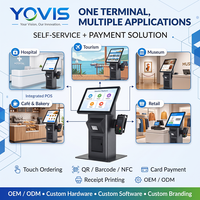 SMART SELF-SERVICE Krankenhaus-Check-in- und Zahlungsterminal mit Barcode-QR-Scanner, Kartenleser und Drucker für Krankenhäuser und Kliniken
