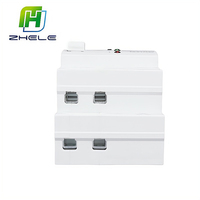 Interruptor de Transferencia Automática (ATS) Dual de 2 Polos, Tipo Riel DIN, para Generador, 63A 80A, 230V CA