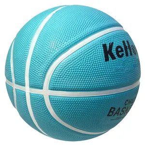 Benutzer definiertes Logo Spiel training im Freien Digitaldruck Composite Leder Basketball schwarz Gummi Original Ball Basketball