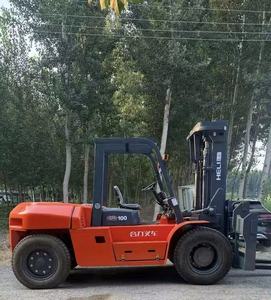<b>Used</b> Heli Diesel 10 Ton Counterbalance Forklift with 1500mm Fork Length and 200mm Fork Width Side Shift - Product Image 6