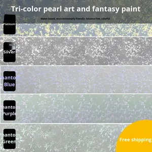 <span class=keywords><strong>Peinture</strong></span> d'art tricolore nacrée à haute brillance, revêtement de mur intérieur - Product Image 3