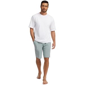 <b>Mens</b> <b>Sleep</b> <b>Shorts</b> Bamboo Viscose Soft Comfy Pajama Bottoms 100% Cotton Knitted Modal Sleepwear <b>Short</b> Pajamas <b>Mens</b> - Product Image 1