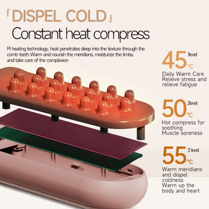 Nuevo Cepillo de Masaje Capilar K.SKIN 2026 con Calor para Relajación, 3 Temperaturas, Masajeador Corporal y Capilar Manual - Product Image 3