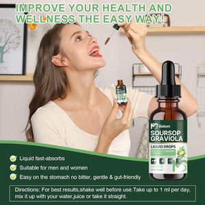 Biokom - Gotas Líquidas <span class=keywords><strong>de</strong></span> Guanábana (Graviola) <span class=keywords><strong>de</strong></span> Marca Propia con Musgo Marino, Cúrcuma, Vitaminas, Pimienta Negra y <span class=keywords><strong>Zinc</strong></span>, <span class=keywords><strong>Suplemento</strong></span> Energético e Inmunitario - Product Image 6