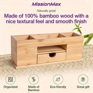 Cross-border wooden drawer-style desktop storage <b>box</b>, <b>pen</b> holder, stationery, remote control, mobile phone, miscellaneous - Product Image 4