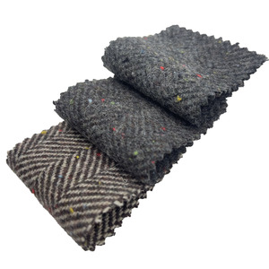 Bán buôn vải Nhà cung cấp bàn chải đầy màu sắc xương cá Jacquard dệt Tweed LEN/Polyester Vải cho quần áo 4582 - Product Image 2