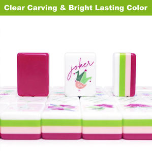 Mahjong américain de luxe moderne à 4 couches en acrylique, faible MOQ, avec 160 tuiles de mahjong, durable <span class=keywords><strong>pour</strong></span> les débutants et les experts, divertissement - Product Image 3