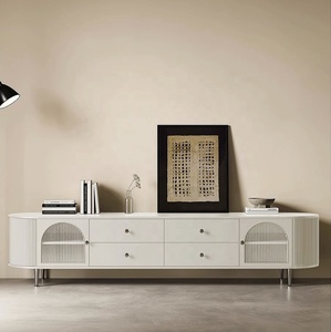 עיצוב מודרני טלוויזיה לעמוד ארון ראווה תצוגה הטוב ביותר בשימוש טלוויזיה לעמוד שחור - Product Image 2