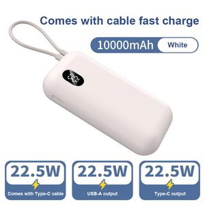 Banco de Energía Portátil de 10000mAh con Pantalla LED, Carga Rápida PD de 22.5W, Entrada USB, Alta Capacidad, Cargador Móvil con Logotipo Personalizado - Product Image 2