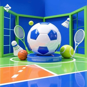 Installation artistique sur <span class=keywords><strong>le</strong></span> thème du football en plein air, ballon de football géant pour la décoration d'événements - Product Image 3