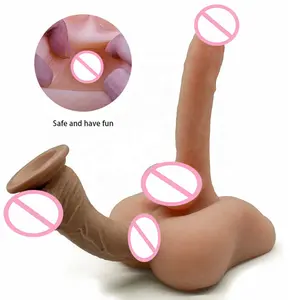 Популярная игрушка для мастурбации лесбиянок геев, мягкие реалистичные фаллоимитаторы для пениса, анальные женские секс-игрушки для женщин, супер пенис для женщин - Product Image 1