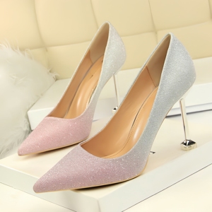 Zapatos de Tacón Alto con Punta en Pico y Lentejuelas, Diseño Evergreen para Bodas y Fiestas, Moda Verano 2026 - Product Image 2
