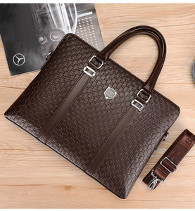 Nouveau Sac Messager Étanche en <span class=keywords><strong>Cuir</strong></span> PU Souple pour <span class=keywords><strong>Homme</strong></span>, Serviette Ordinateur Portable avec Bandoulière pour le <span class=keywords><strong>Travail</strong></span> et les Voyages - Product Image 2