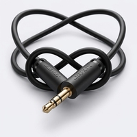 Câble audio TRS 3,5 mm mâle-mâle 29AWG avec gaine en PVC et blindage tressé pour voiture, projecteur, moniteur, microphone, haut-parleur, ordinateur