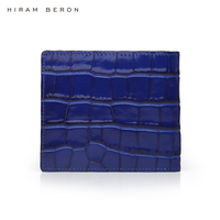 OEM vente en gros livraison directe nouveau produit hommes portefeuille bleu marque nom Designer cuir véritable Rfid portefeuille pour hommes