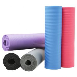 Tapete de yoga antideslizante de poliéster NBR de fábrica BSCI para ejercicios de fitness, pilates y ejercicios en el suelo, ecológico, de 8mm, 10mm y 15mm. - Product Image 1