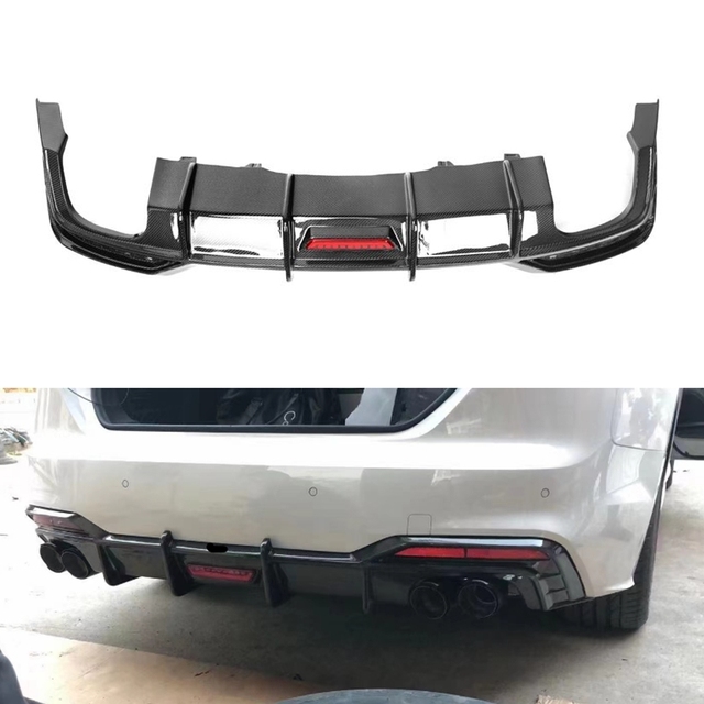 High Quality Carbon Fiber Rear Lip Spoiler Bumper Diffuser New Auto Accessories for Audi S5 A5 S-Line B10 2021 2022 2023