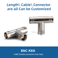 Adaptateur Répartiteur BNC 3 Voies Type T BNC Femelle vers 2 BNC Femelles Connecteur Coaxial RF 50 Ohms pour Équipement de Test Vidéo Prise en Charge OEM