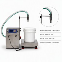 Machine de remplissage semi-automatique haute vitesse et grande capacité L72 pour liquides visqueux et huiles, débit élevé 72L/min
