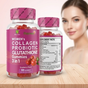 Women's collagen Probiotic gluta Gummies 3 in 1 <b>candy</b> female Glow Skin Whitening Halal Certified Women collagen Probiotic Gummy - Product Image 1