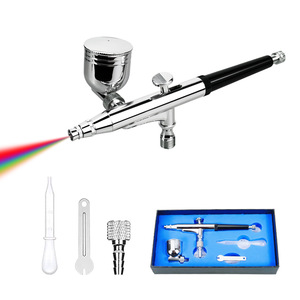 HD-132 Airbrush <b>Kit</b> 0.3 0.5mm Dual Action Gravity Feed Artwork <b>Model</b> Making Portable Adjustable Speed Settings - Product Image 1