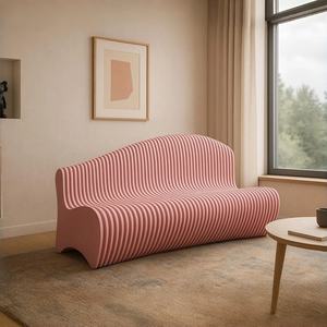 ML-WB012 Sofá de Madera Hecho a Mano, Muebles Comerciales de Madera Contrachapada Creativa para Vestíbulo de Hotel, Área de Descanso de Centro Comercial, Sala de Espera - Product Image 4