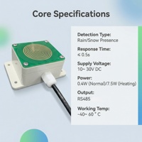 Capteur de pluie/neige OHTS1121 |   Protection IP68 |   Technologie de mesure AC |   Sortie relais RS485 |   Chauffage automatique |   Détection météorologique