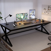Bureau moderne personnalisable pour deux personnes bureau d'ordinateur en bois extra long industriel pour la maison bureau salle à manger