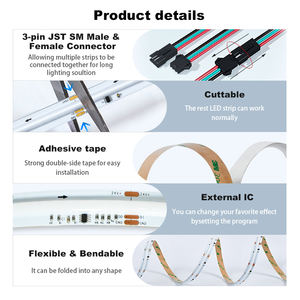 RGBW Digital Programmable <b>LED</b> <b>Strip</b> 784 <b>LEDs</b> M SPI 14 Pixel M RGBW Plus 3 White CCTs DC <b>24V</b> 21W M for Premium Dynamic <b>Lighting</b> - Product Image 4