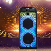 Caja de Karaoke LED RGB al por Mayor, Recargable, con Guitarra Activa, Audio Profesional de 80W, Inalámbrica 5.0, con Micrófono y Altavoces Integrados