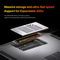 Mini PC Gaming Bisnis M5 AMD Ryzen AI Max+395 16-Core 128GB LPDDR5x 2TB SSD Windows 11 WiFi 7 Baru Garansi 1 Tahun
