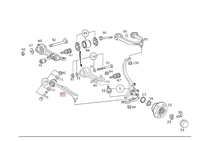 Bras de suspension inférieur avant, pièce de rechange pour châssis automobile A2203305811