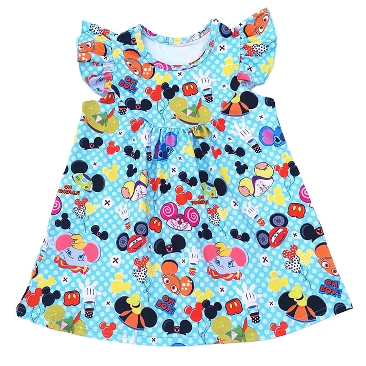 Kinder kleidung Mädchen Kleider Tiere Kinder Kleid Kleidung für Kinder Baby Mädchen Sommerkleid Muster